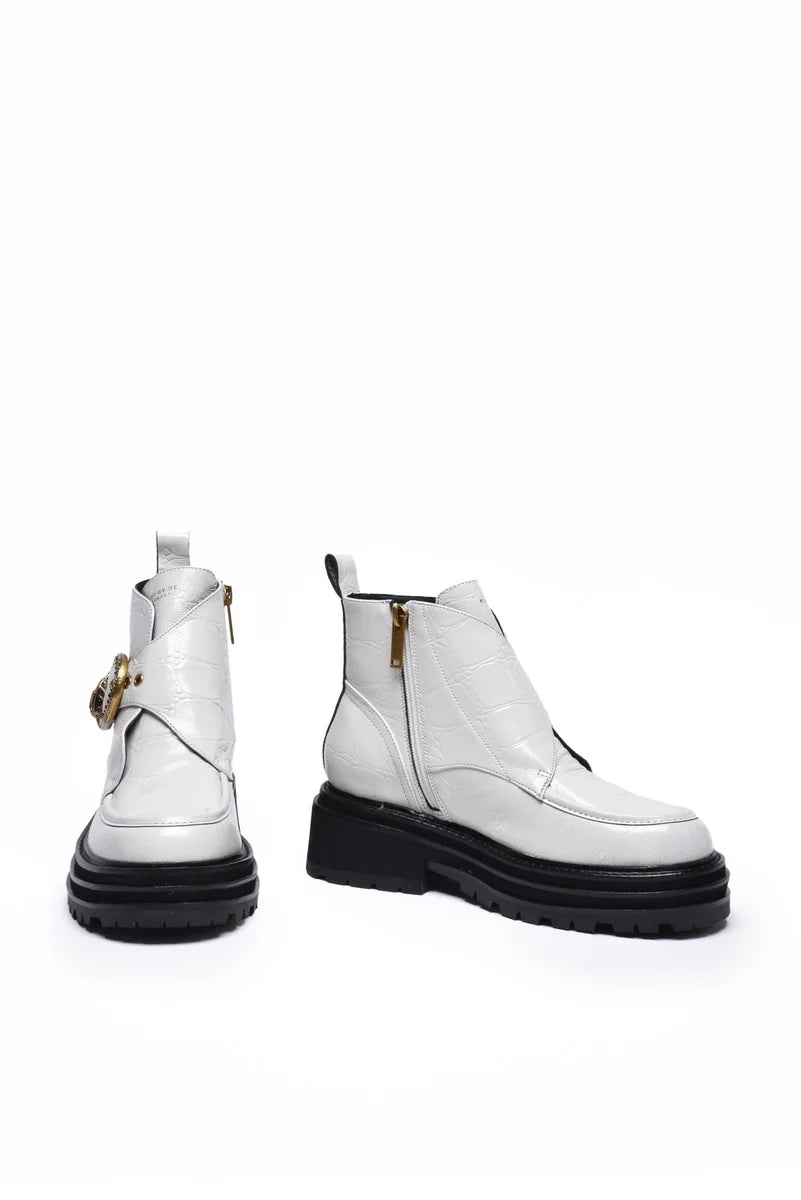 Kurt Geiger Stivaletto Vernice - Bianco