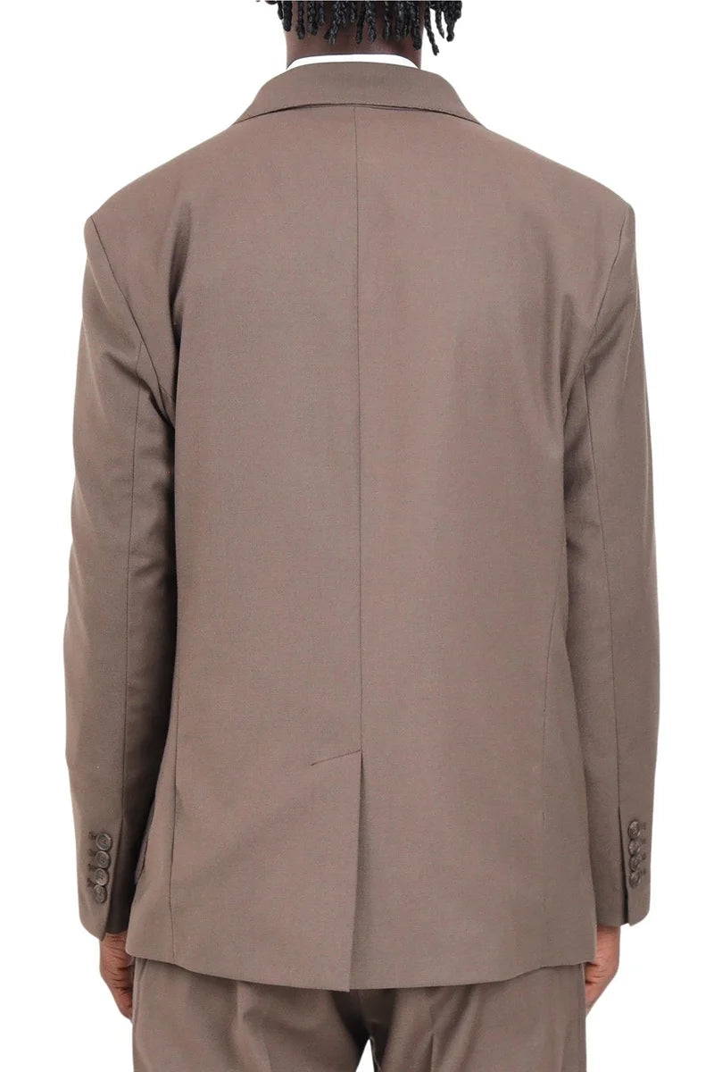 I M Brian Giacca Doppiopetto Lana Blend - Marrone