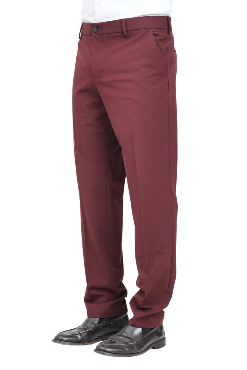 Selected Pantaloni Lana Stretch - Rosso