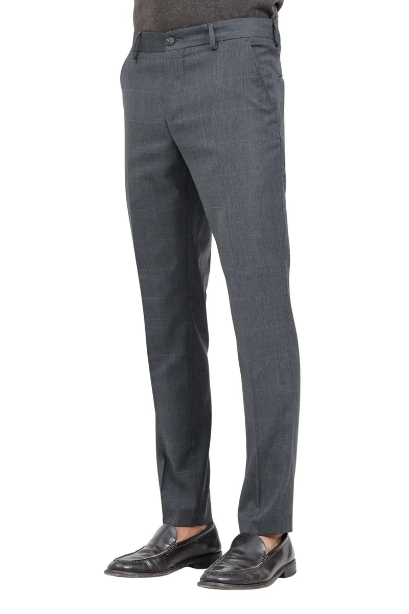 Selected Stretch Wool Trousers - Grey