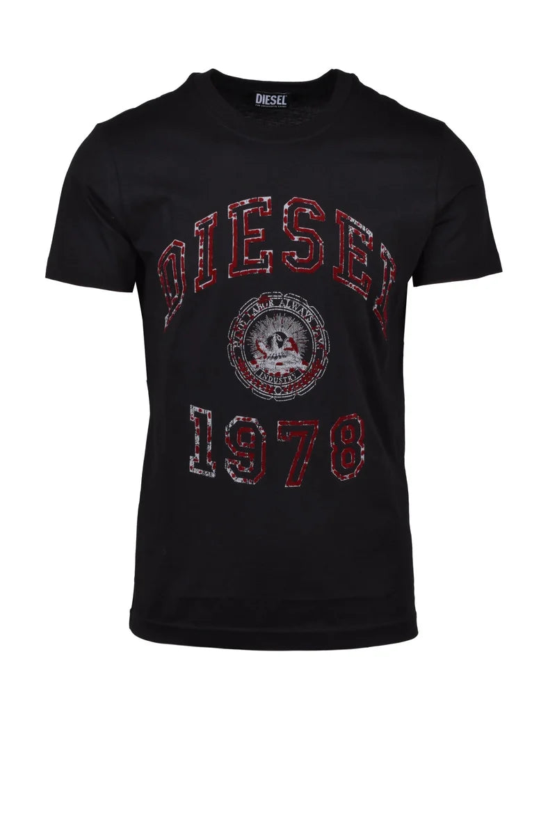 Diesel T-shirt Uomo - Blu/Giallo