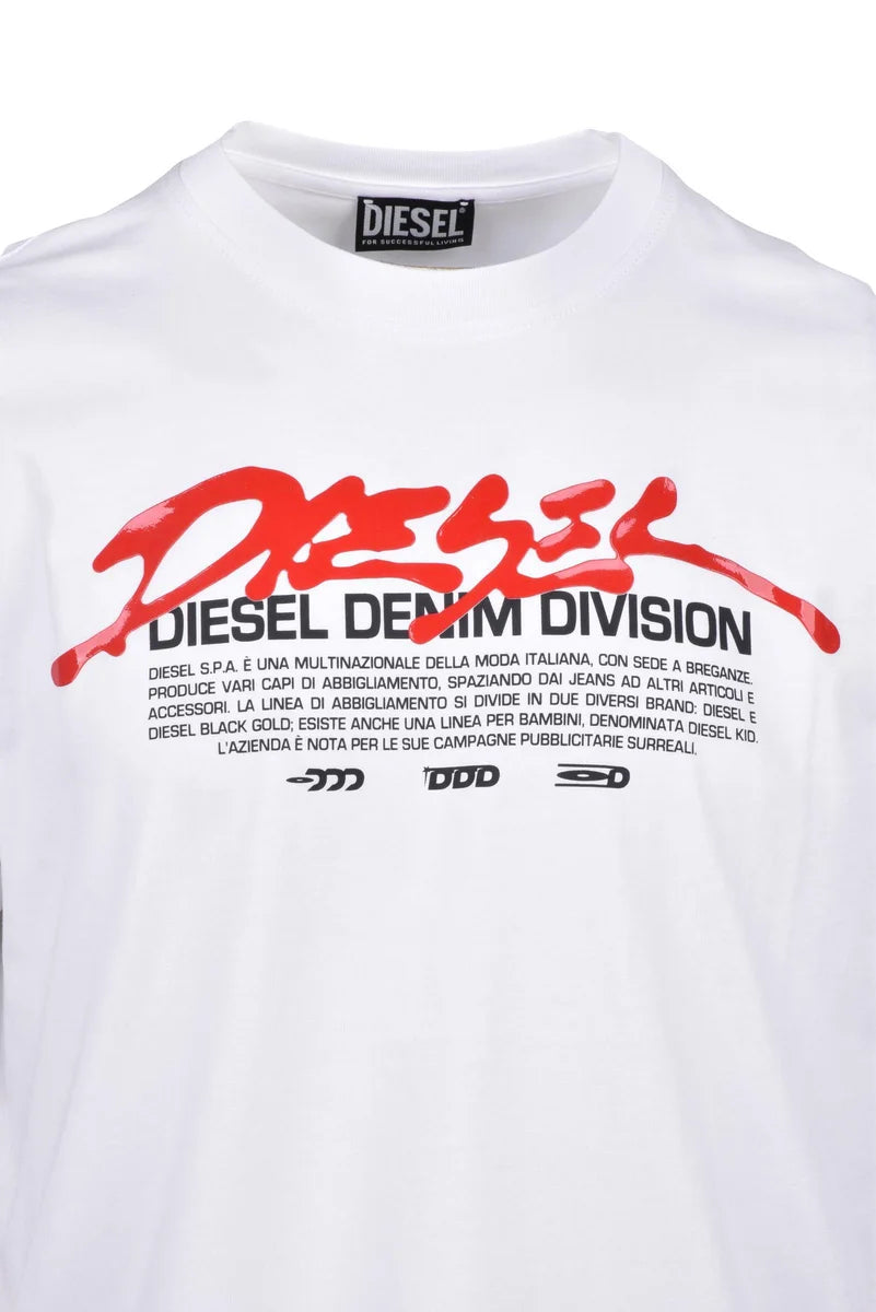 Diesel Crew Neck Cotton T-shirt - Black