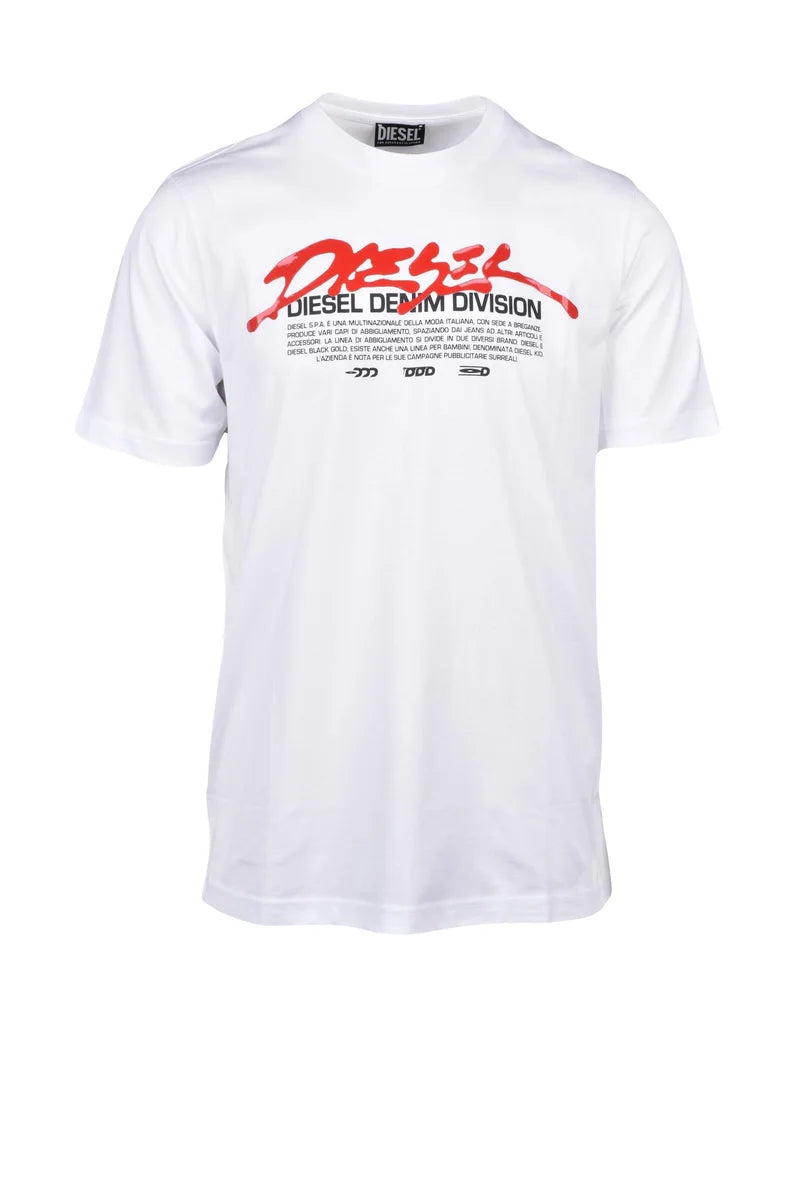 Diesel Crew Neck Cotton T-shirt - Black