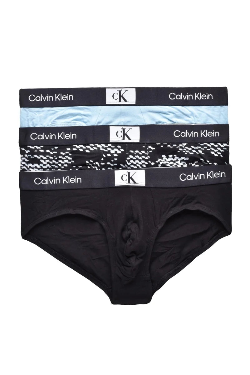 Calvin Klein Set Slip 3 Pz - Black/Heavenly