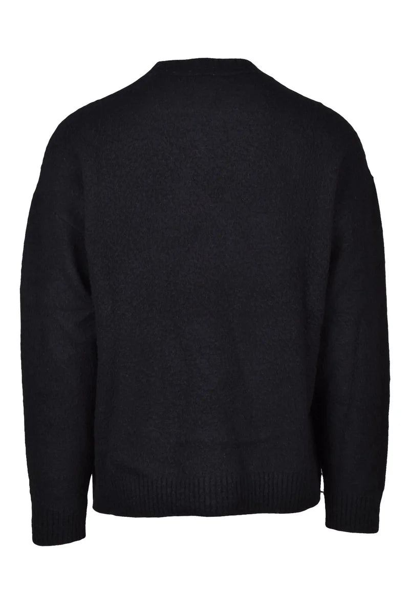 Emporio Armani Black Wool Sweatshirt