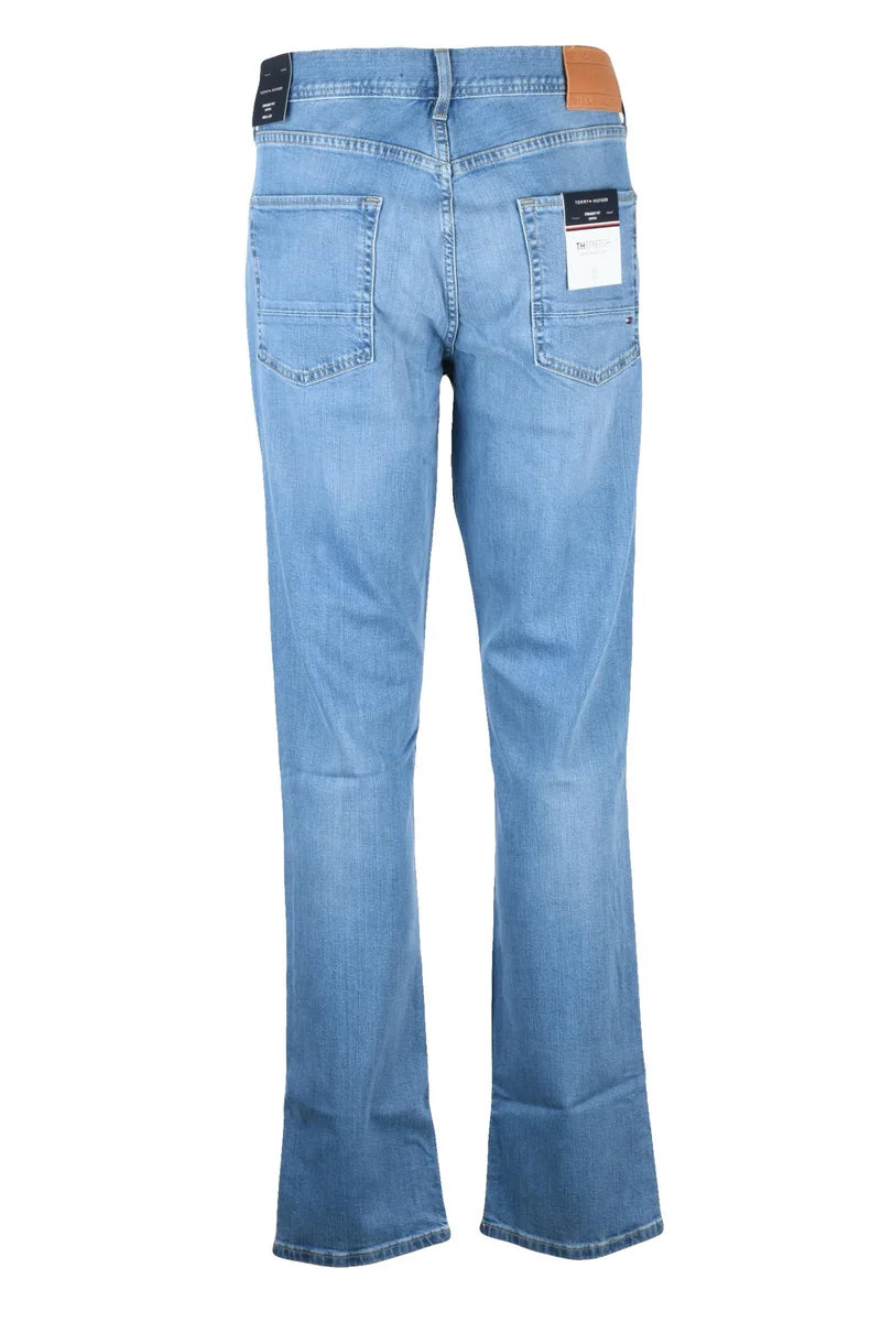 Tommy Hilfiger Jeans Straight Fit Cotone Elastan - Celeste
