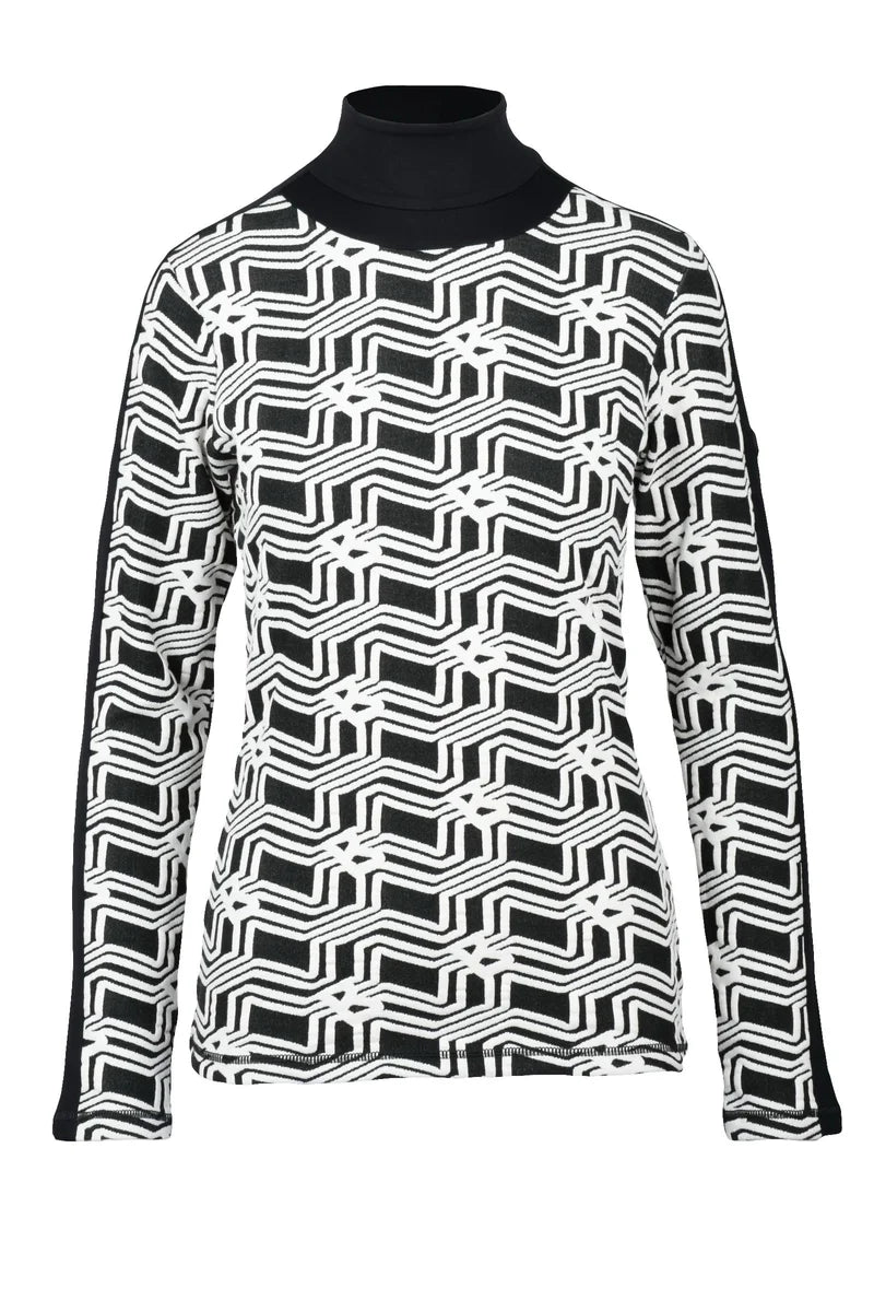 Bogner Lupetto Aderente - Nero/Bianco