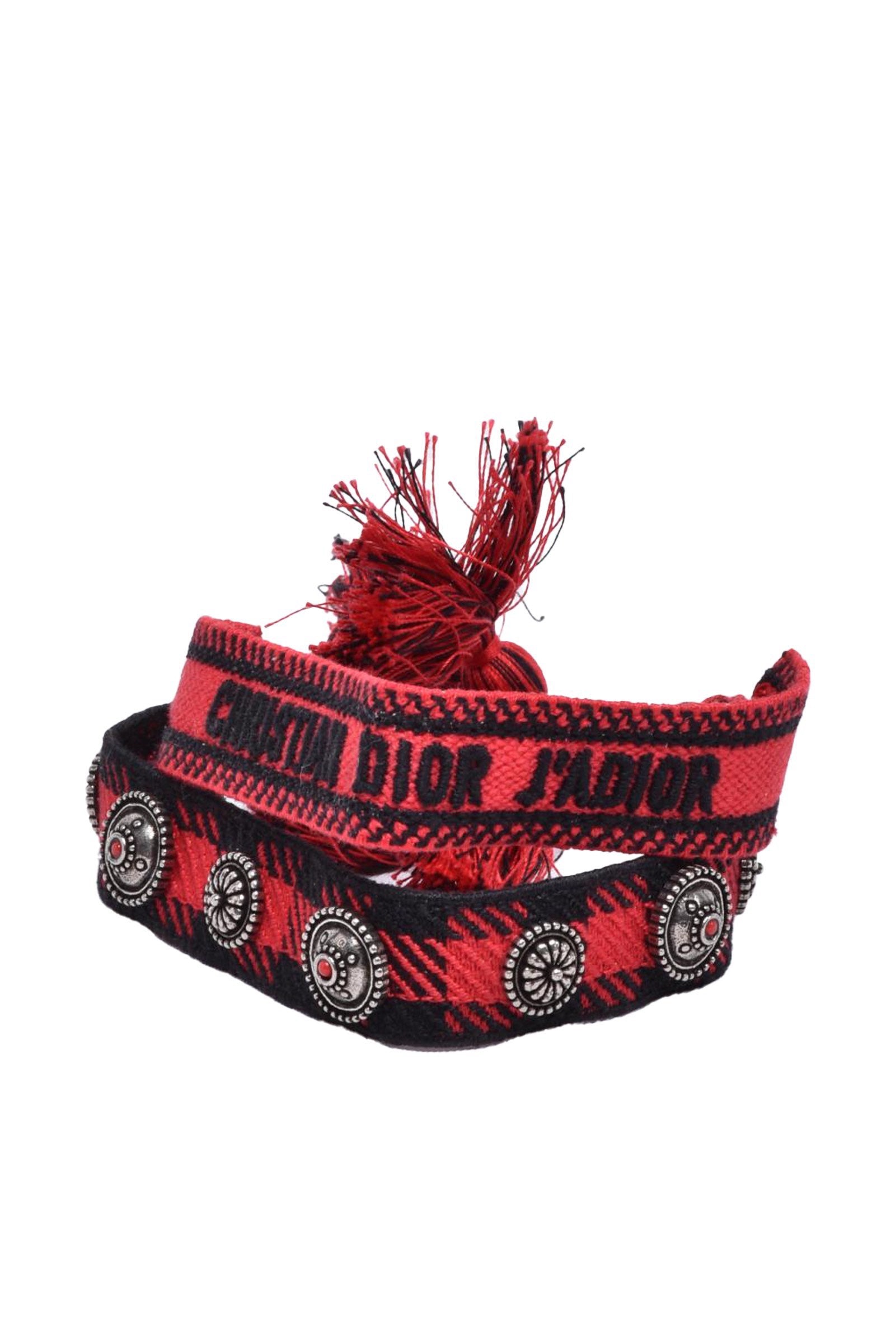 Dior Bracciale Corda - Rosso