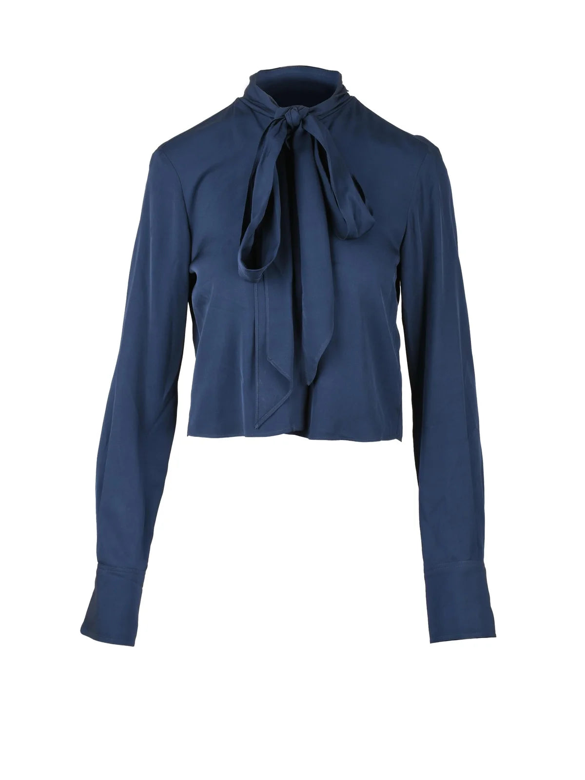Stella McCartney Cropped Viscose Shirt - Blue