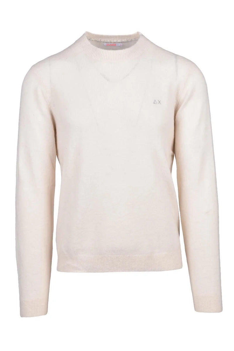 Sun68 Pullover Girocollo - Bianco