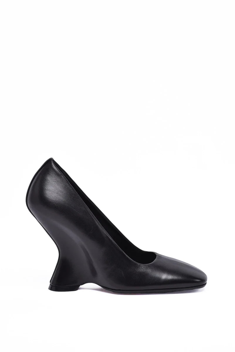 Dries Van Noten Décolleté Tacco Rivestito - Nero