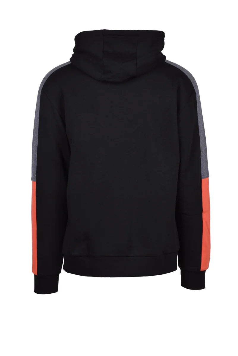 EA7 Emporio Armani Felpa Cappuccio Cotone - Nero