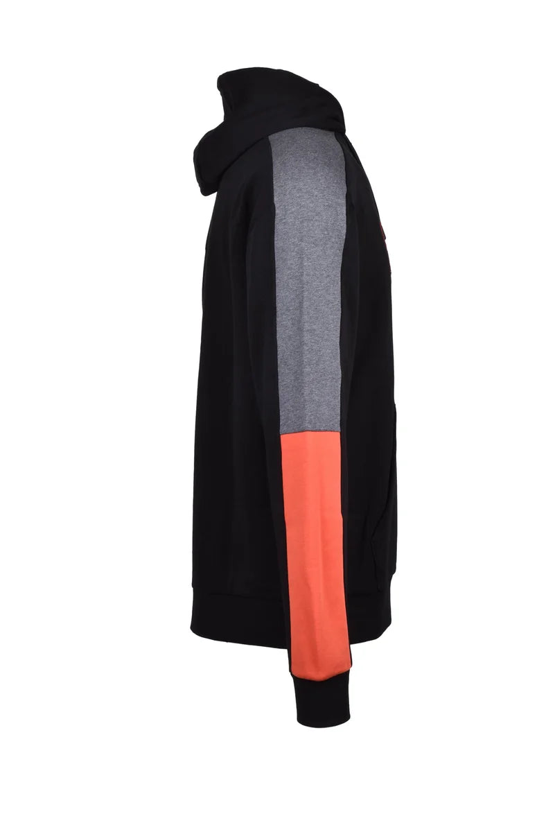 EA7 Emporio Armani Felpa Cappuccio Cotone - Nero