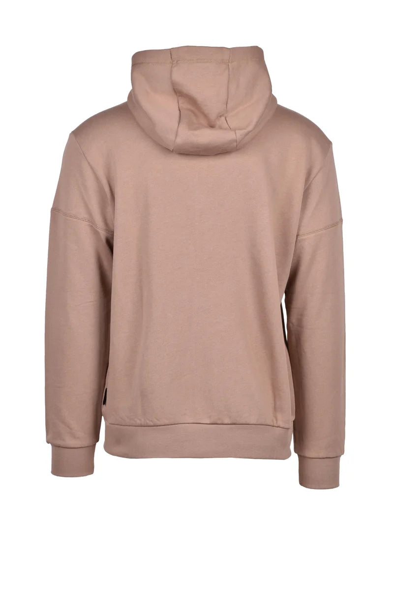 EA7 Emporio Armani Felpa Zip Interno Felpato - Marrone