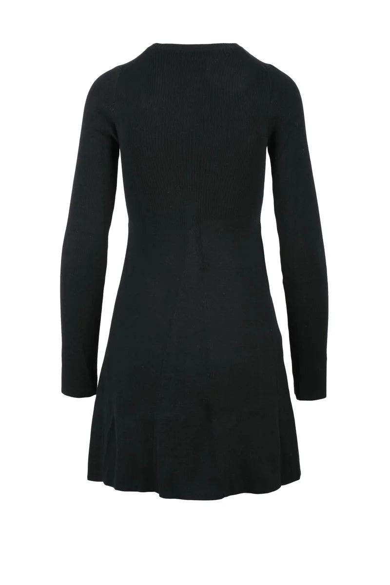 Calvin Klein Jeans Abito Maglia Svasato - Nero