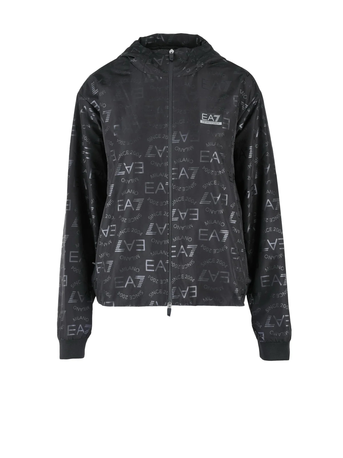 Ea7 Emporio Armani Cappotto K-Way Zip - Nero