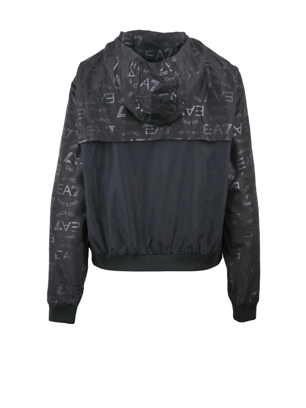 Ea7 Emporio Armani Cappotto K-Way Zip - Nero