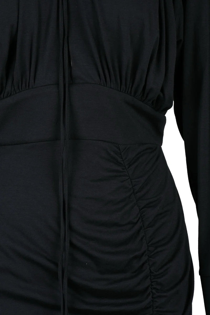 Dondup Abito Jersey Zip Raglan - Nero