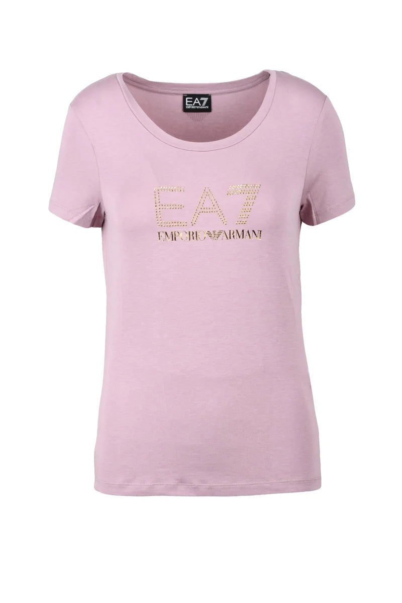 EA7 Emporio Armani T-shirt Cotone Modal Stretch - Rosa