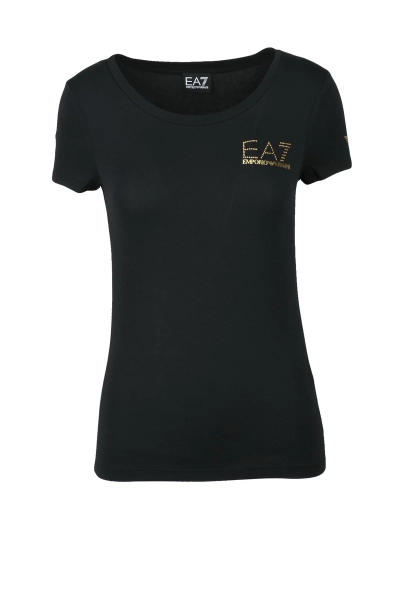 EA7 Emporio Armani T-shirt Cotone Modal Stretch - Nero