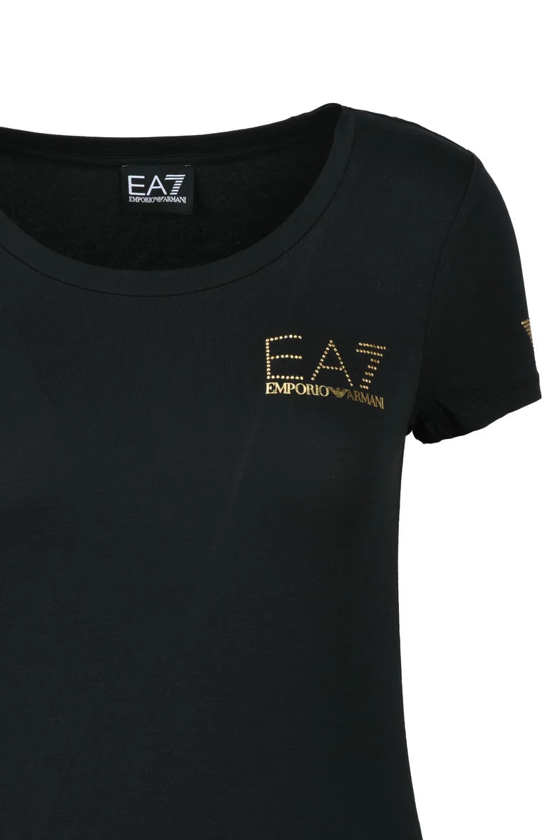 EA7 Emporio Armani T-shirt Cotone Modal Stretch - Nero