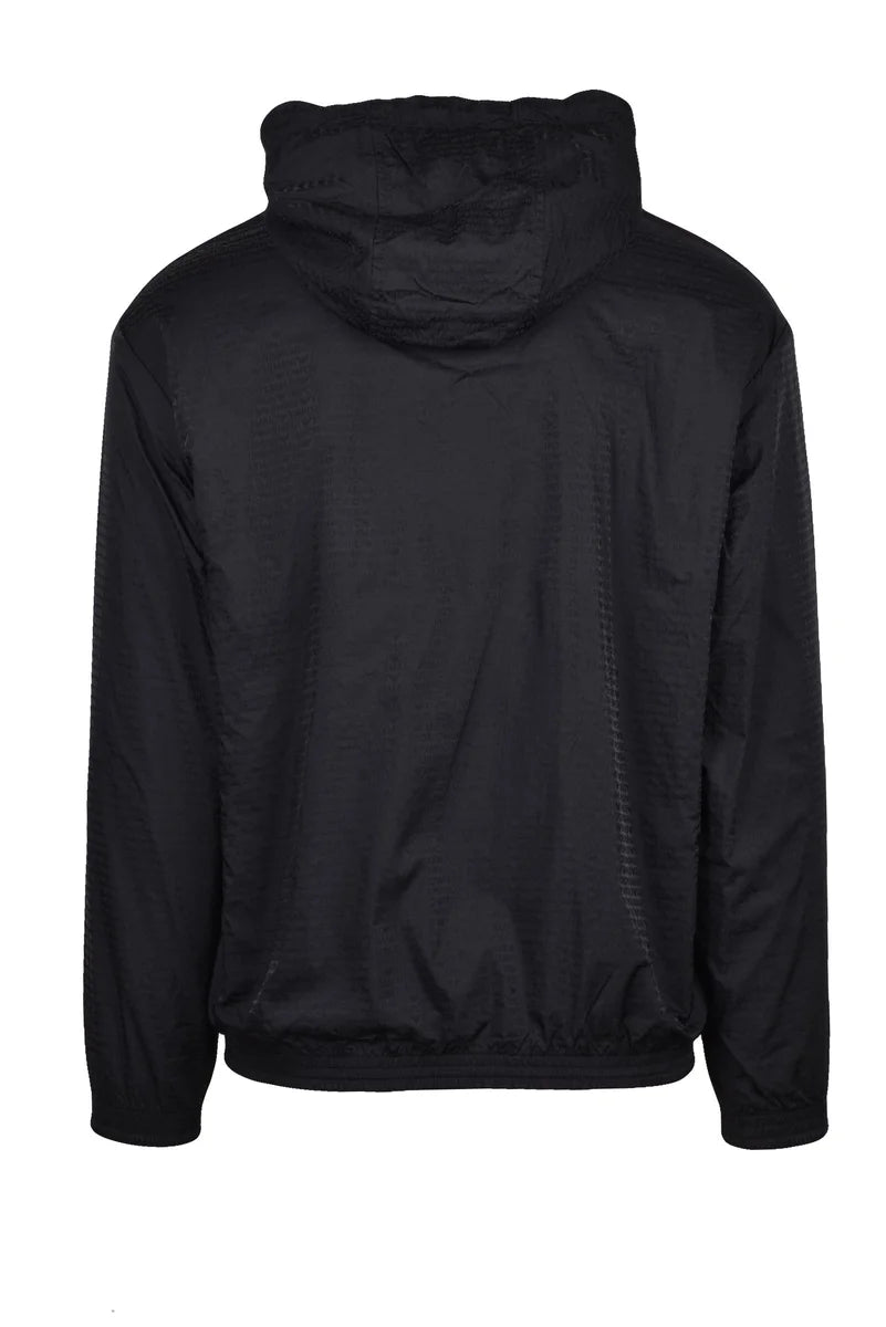 Emporio Armani Stretch Cotton Zip Sweatshirt - Black