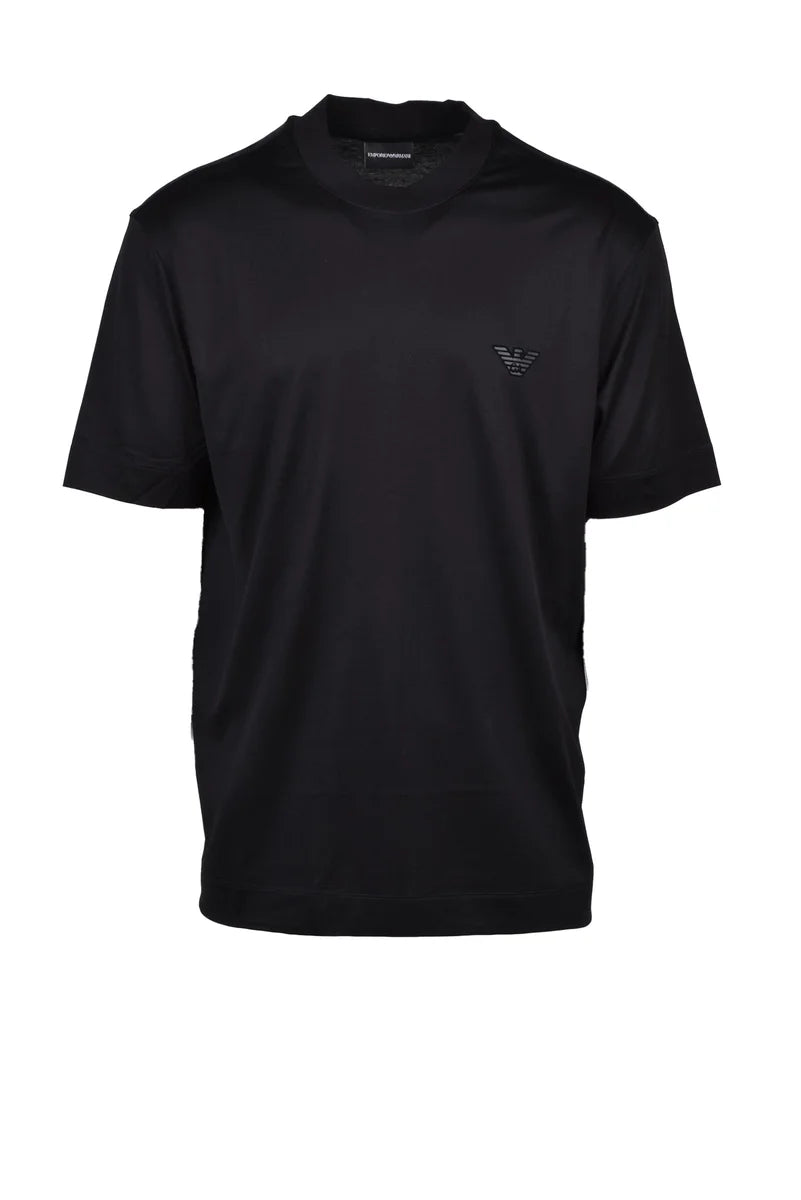 Emporio Armani T-shirt Lyocell/Cotone - Nero