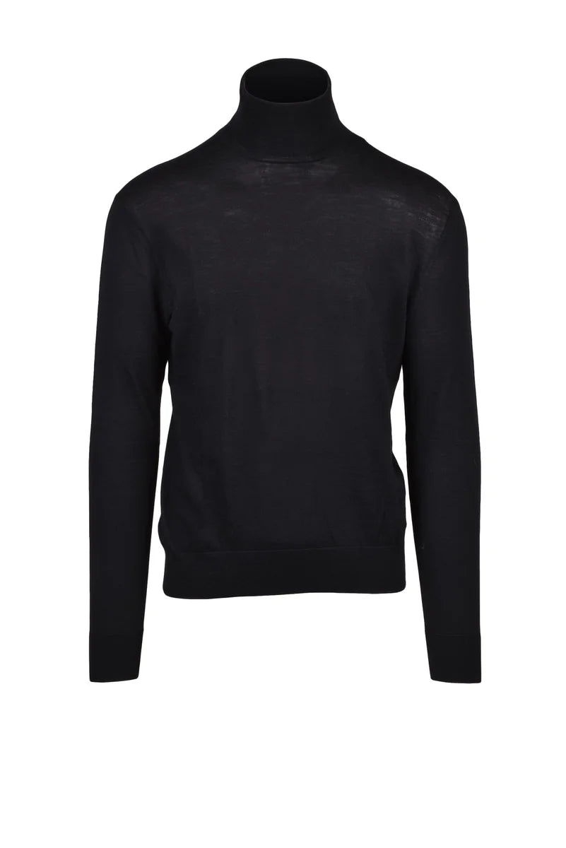 Ballantyne Turtleneck Wool - Black