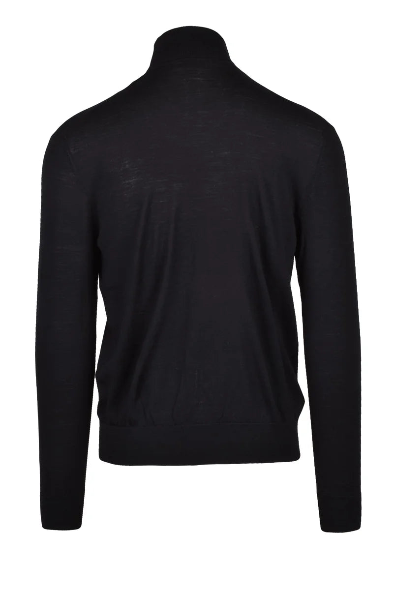 Ballantyne Turtleneck Wool - Black