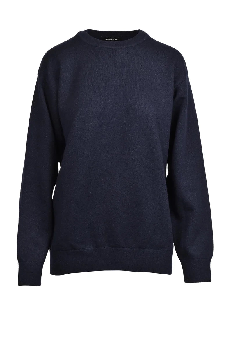 Fabiana Filippi Maglione Girocollo - Blu