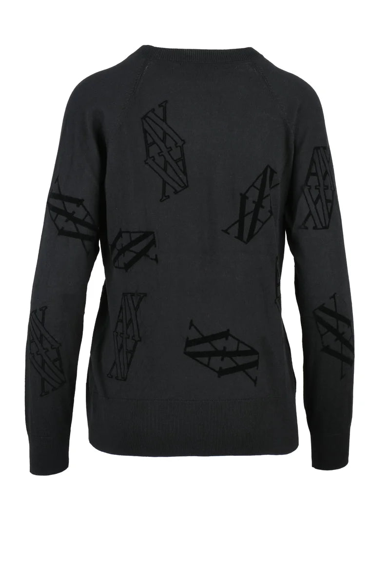 Armani Exchange Crew Neck Sweater - Black