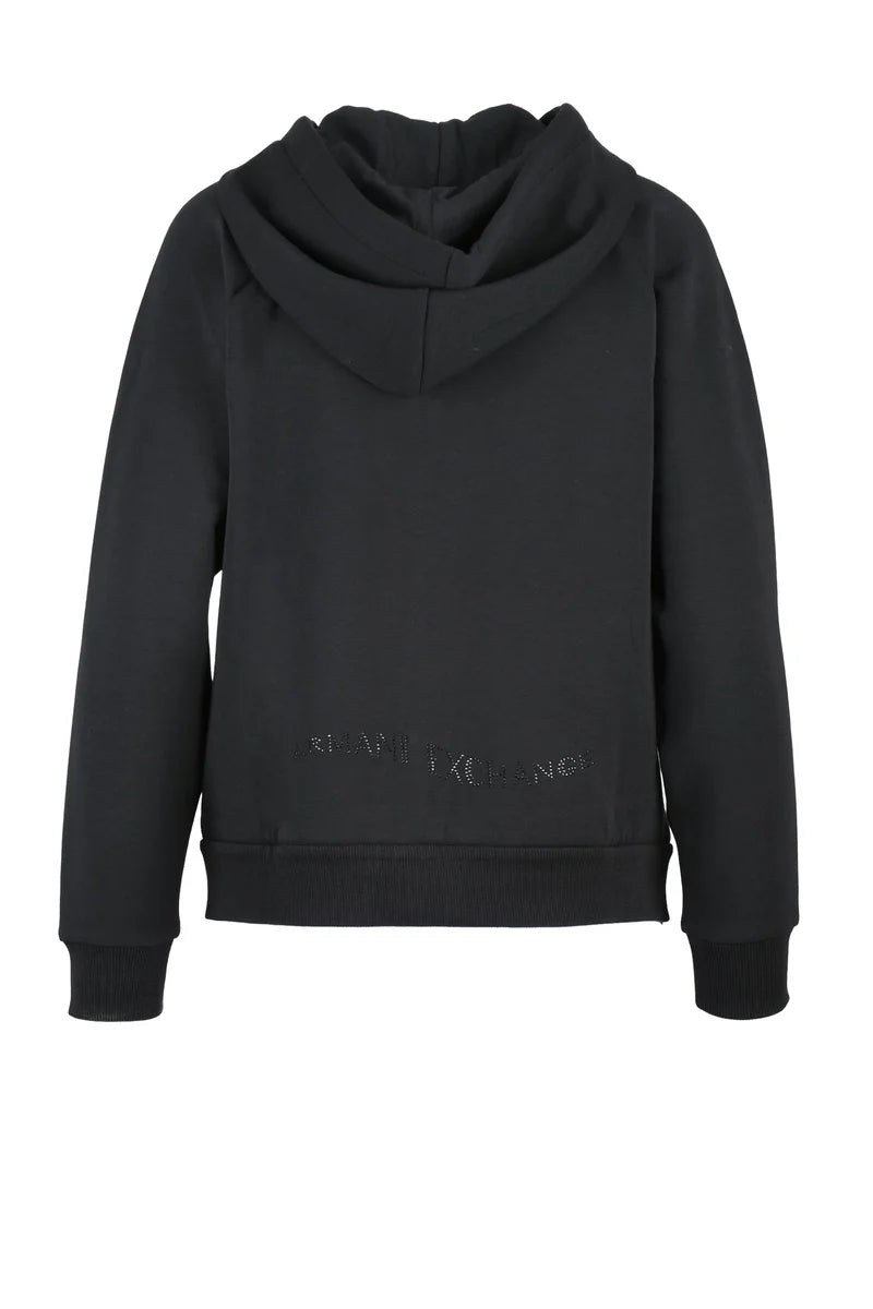 Armani Exchange Zip-Up Sweatshirt - Black