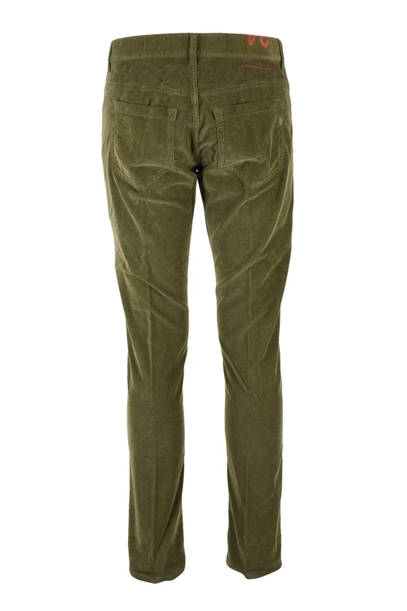 Dondup Pantaloni George Velluto - Verde