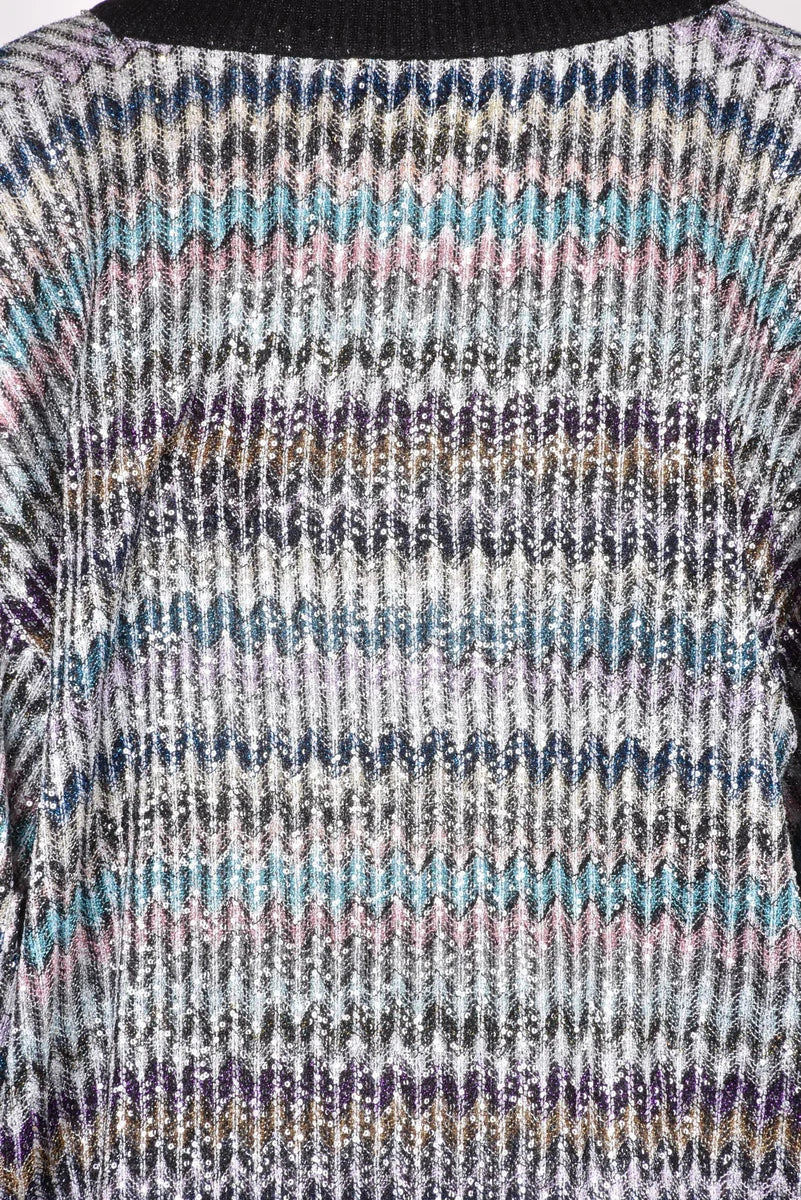 Missoni Maglia Over Strass - Nero/Argento