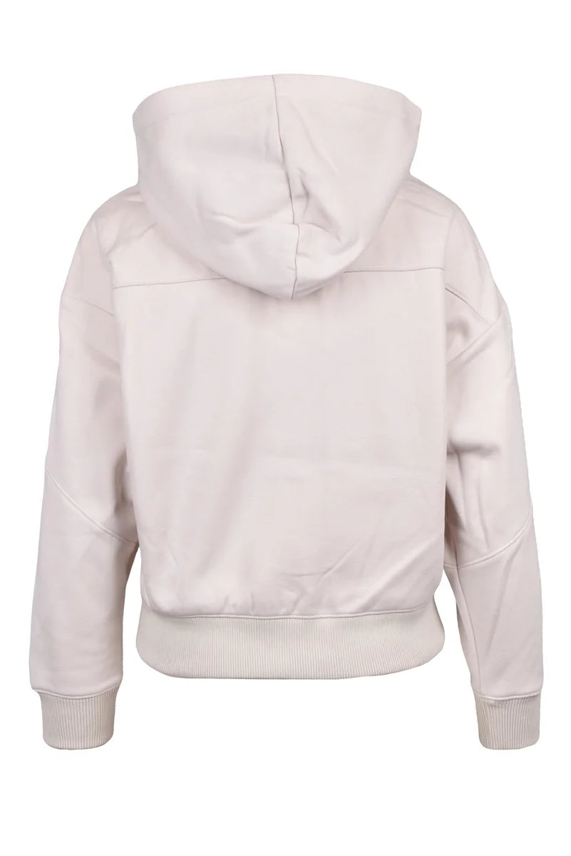 Calvin Klein Jeans Felpa Corta Zip - Beige