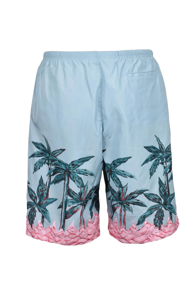 Palm Angels Bermuda Nylon - Verde Acqua
