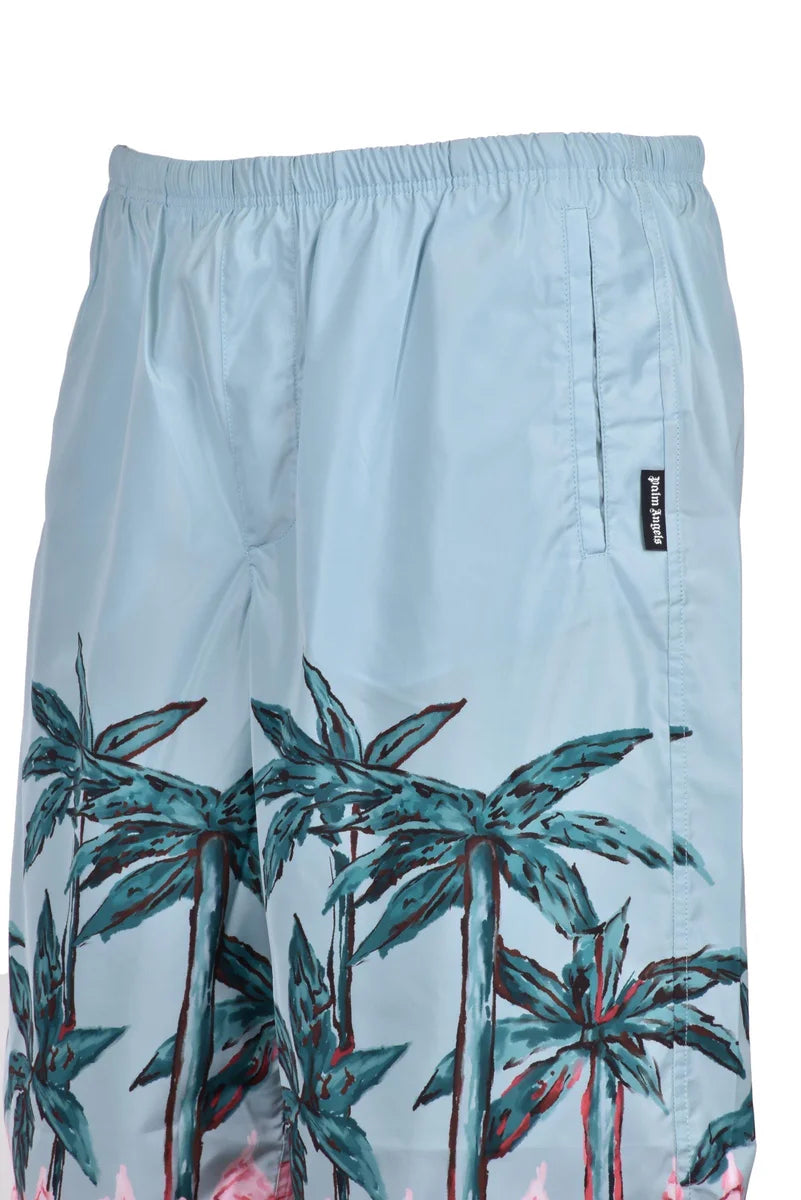 Palm Angels Bermuda Nylon - Verde Acqua