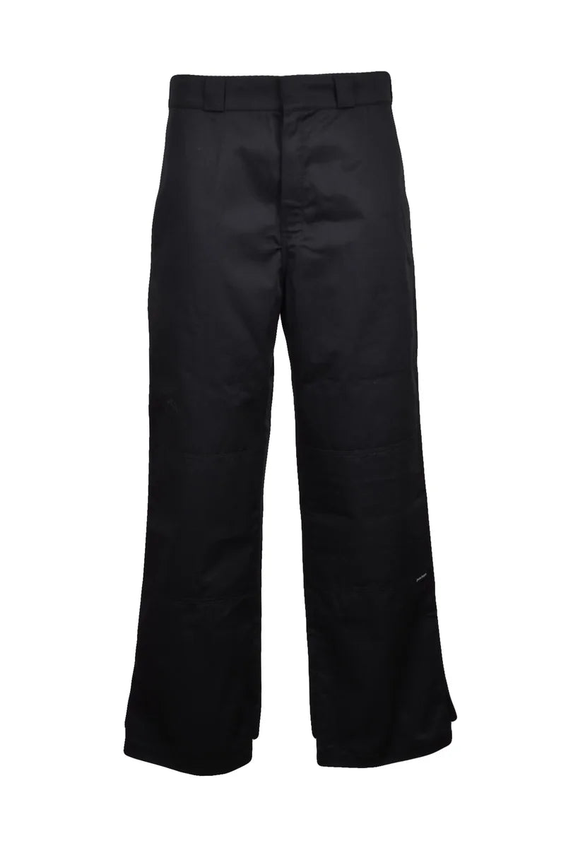 Palm Angels Pantaloni Chino Ampio - Nero