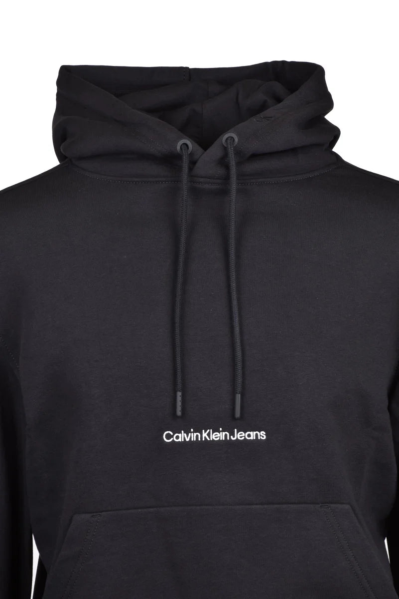 Calvin Klein Jeans Felpa Cappuccio - Nero