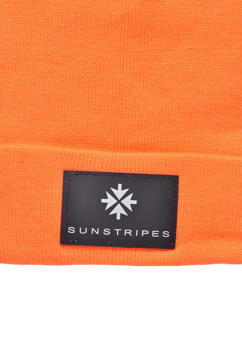 Sunstripes Cappello Cuffia - Fluo Orange