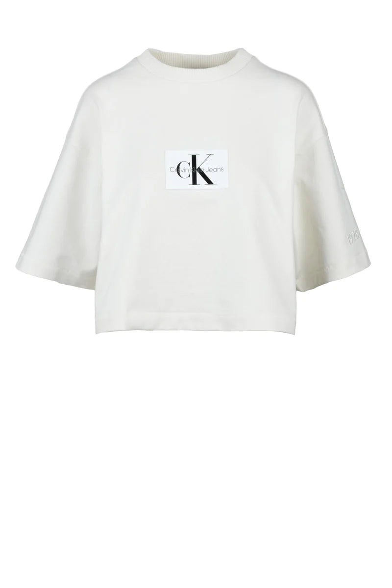 Calvin Klein Jeans Cropped Sweatshirt - Black
