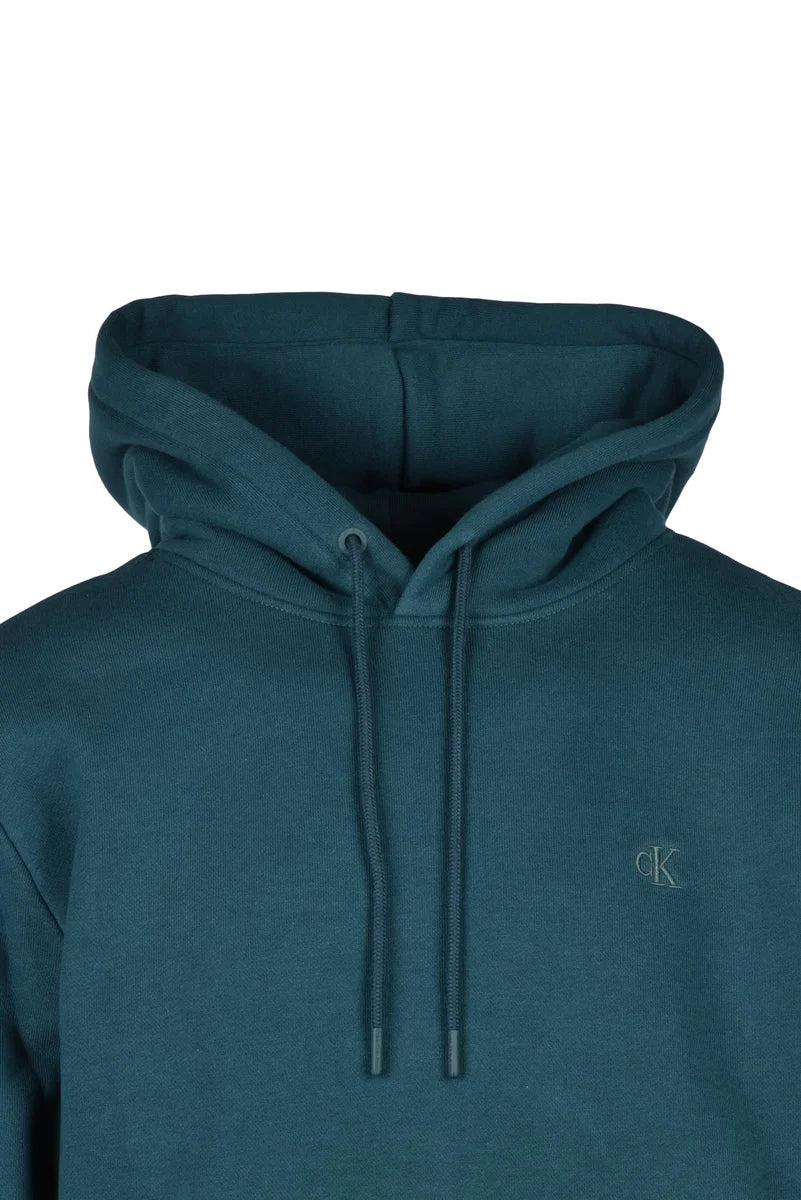 Calvin Klein Jeans Felpa con Cappuccio - Verde