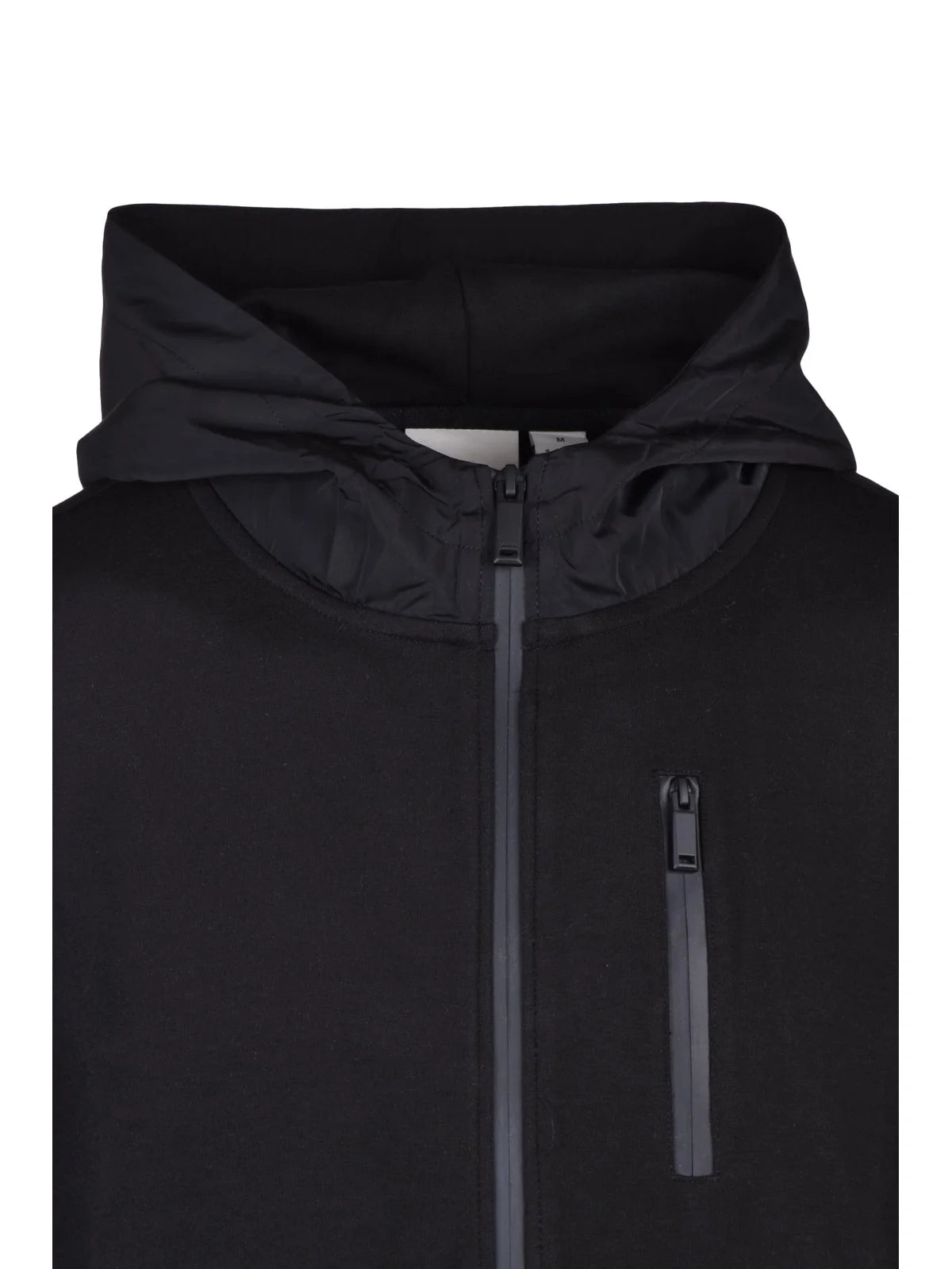 Calvin Klein Felpa Zip Cotone Poliestere Elastan - Nero