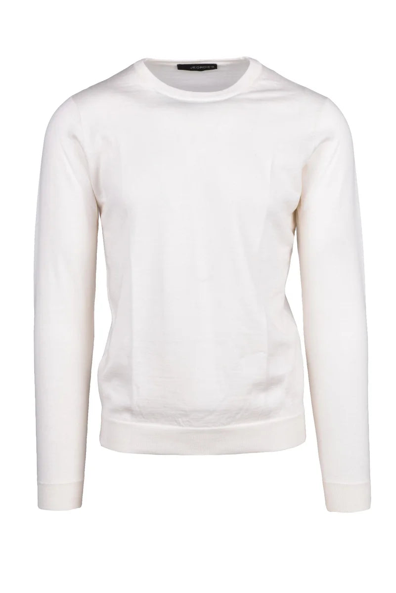 Jeordie's Maglione Girocollo Lana Merino - Bianco