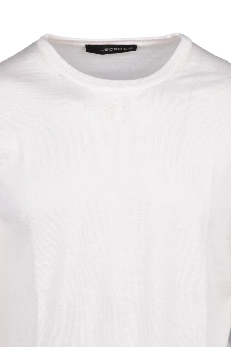 Jeordie's Maglione Girocollo Lana Merino - Bianco