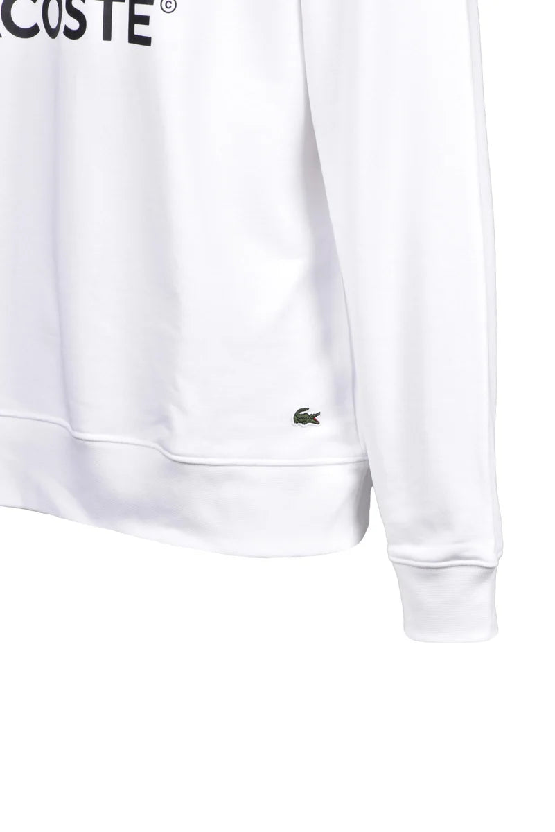 Lacoste Felpa Cotone - Bianco