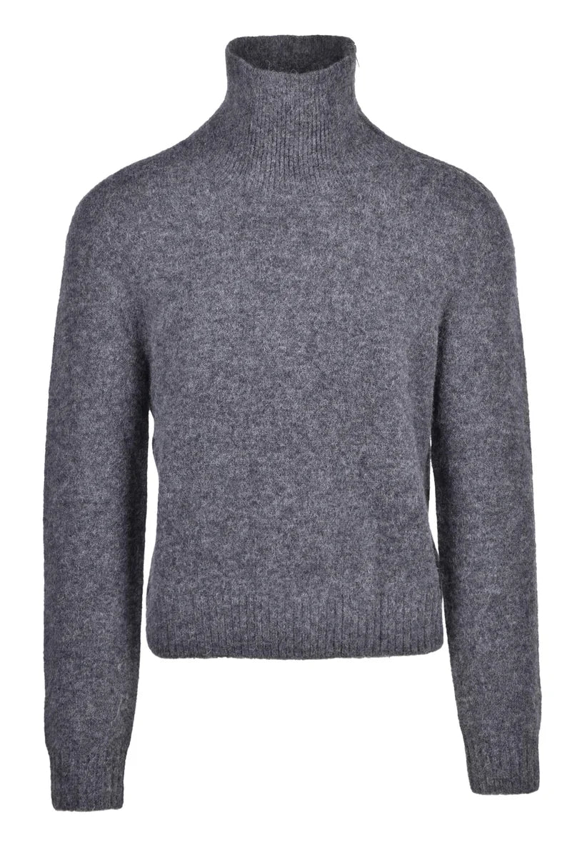 Isabel Marant Maglione Zip Alpaca - Grigio