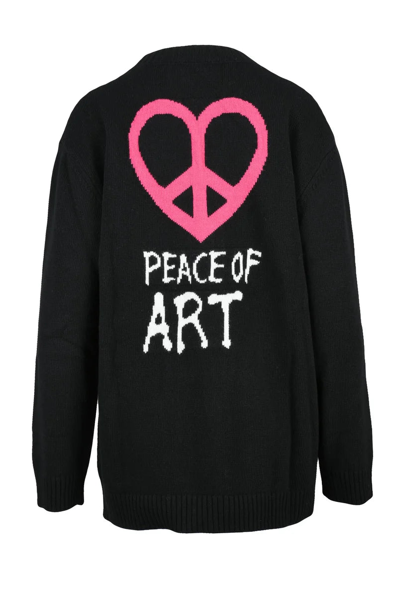 Mo5ch1no Jeans Cardigan Lungo - Nero