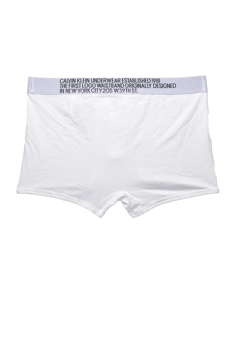 Calvin Klein Boxer Cotone Stretch - Bianco