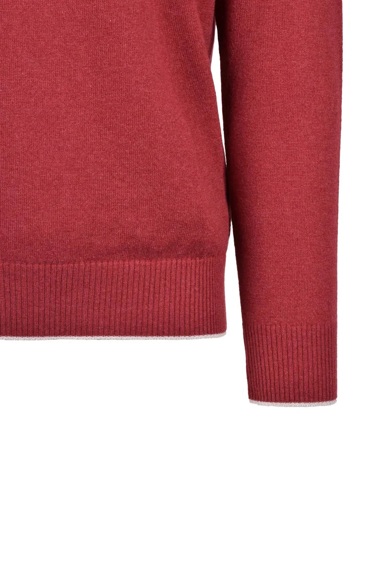 Eleventy Crew Neck Pullover - Red